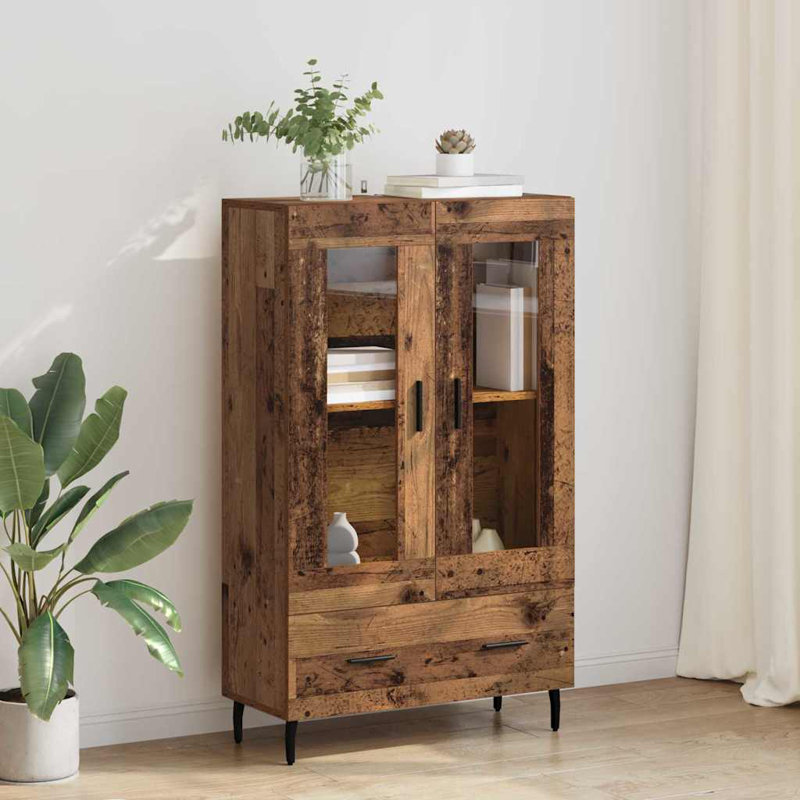 Highboard Accent Chest, Old Wood