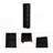 Sutton Slim Bookcase With Modern 5-Shelf Design-1796692687