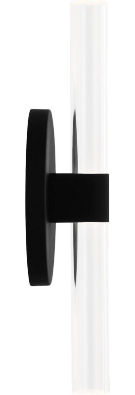 Silas Sconce, 1, Midnight Black, 10" H x 4.5" W x 2" D