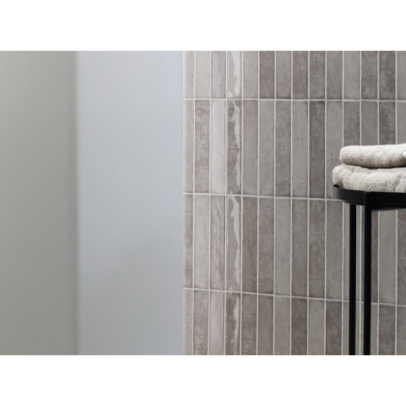 Mahi 2 in. x 10 in. Ceramic Zellige Wall Tile (5.16 Sq. Ft. / Case), Pearl