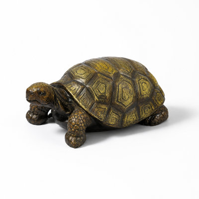 Large Realistic 3D Turtle Statue, Intricate Shell Design Resin Garden Sculpture, Weather-Resistant Decor Suitable for Lawn, Balcony, Patio, Living Room, Entryway, Unique Housewarming Gift, Charming Landscape Art Piece for Residential and Commercial Spaces