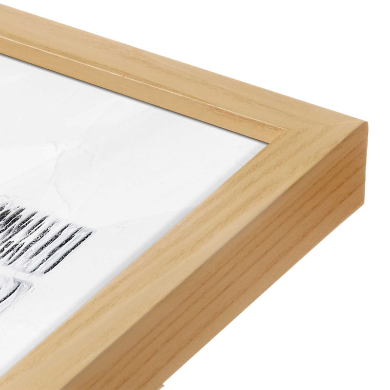 Reproduction d'art «Freehold domaine I» par Michael Willett, Tanné, Open Corner Framed Print without Mat Paper