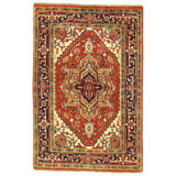 Canvello Rust Persain Serapi Design Rug - 4' X 6'