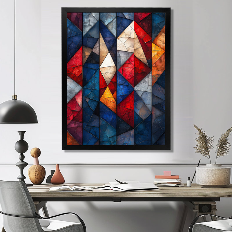 Norven - Fashion Wall Art Living Room, H 40 po x l 30 po, Reproduction encadrée d'une seule photo, Noir