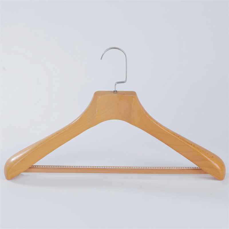 Cintres de costume en bois massif - Conception à larges épaules pour un usage domestique, 10