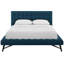 Grand lit plateforme tapissier en tissu touffeté Julia-1680872619