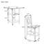Ensemble repas 5 pièces à hauteur de comptoir Annelies-601520520