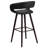 Palafox Contemporary Vinyl Counter & Bar Height Stool with Cappuccino Wood Frame-202244954-265918626