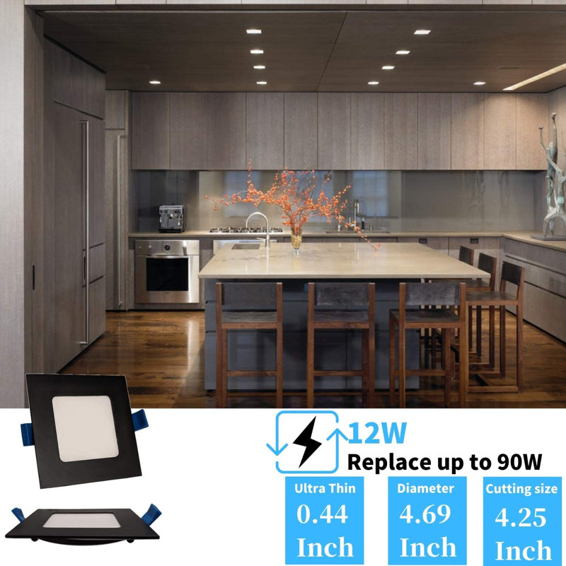Ensemble d'éclairage encastré 4,75 "Ultra Slim