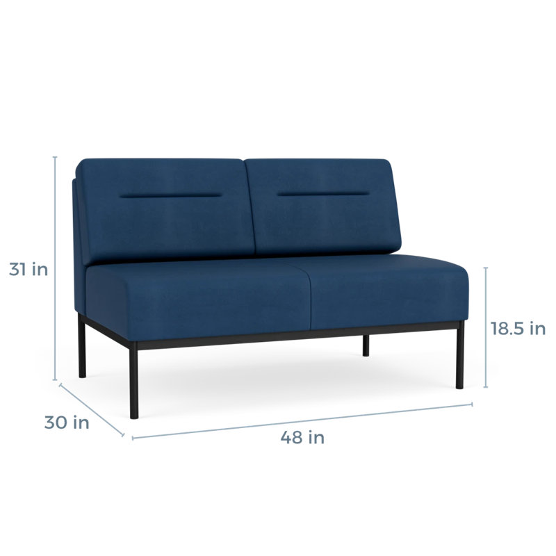 Causeuse Darsey, Sans alimentation, Noir, Patriot Plus Blue Ridge