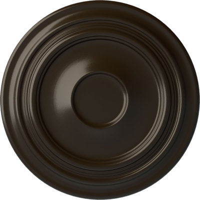 Endurathane Traditional Ceiling Medallion, 24 3/8"OD x 1 1/2"P (Fits Canopies up to 5 1/2"), Hand-Painted Stone Hearth Finish