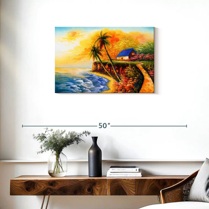 Coucher de soleil tropical Gillard, H 20 po x l 30 po