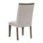 Ensemble de 2 chaises d'appoint contemporaines en bois brun