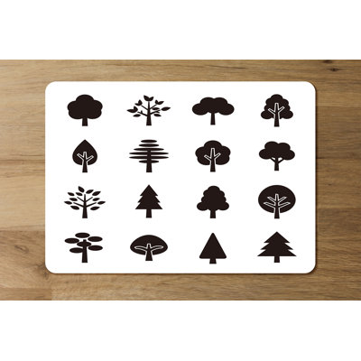 Duffina Wood No Pattern Rectangle Placemat