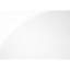 Table de salon rectangulaire blanc brillant - base en métal, décor contemporain, L 44 po x P 22 po x H 18,5 po, accessoire de maison moderne, l 44 po