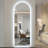 65" X 21" LED Full Length Wall Mirror, Symmetrical Arch Design, 3-Color Dimmable Lighting, Shatterproof