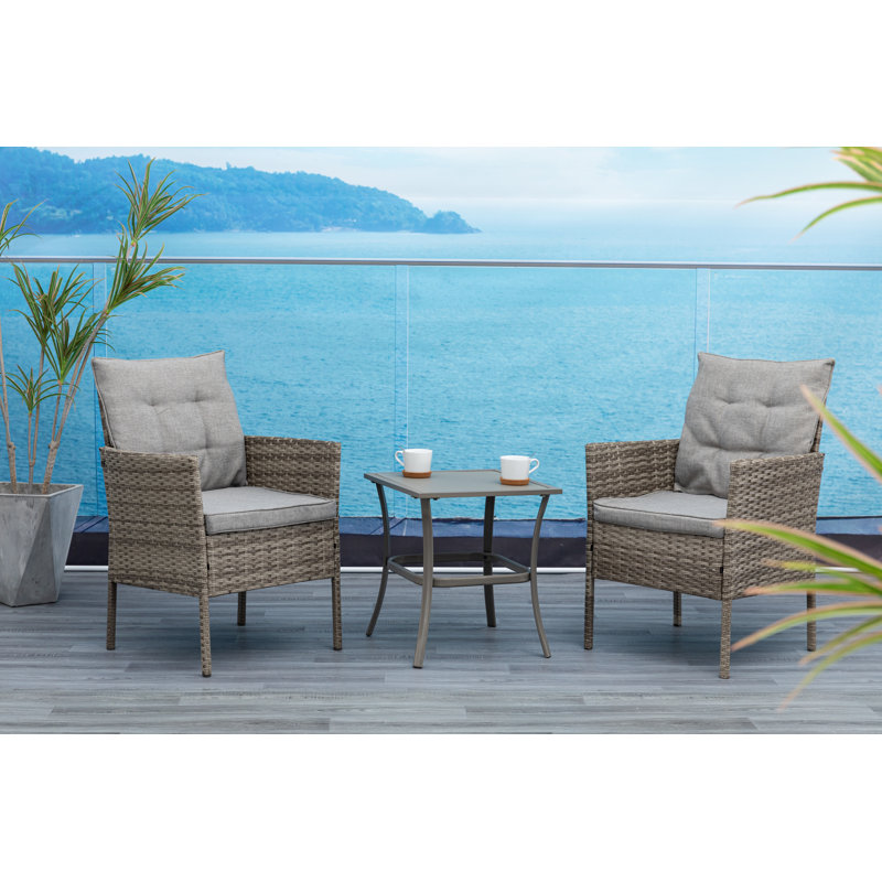 2-Sitzer Lounge-Set Buchan aus Polyrattan