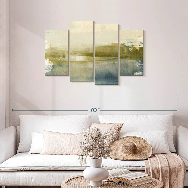 Avery olive à l'horizon I, H 27 po x l 43 po