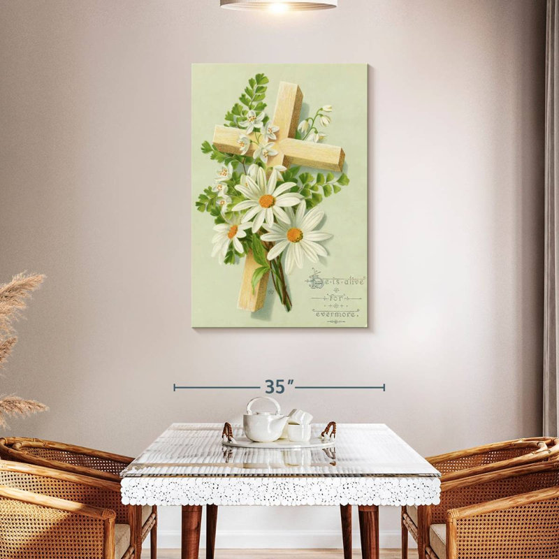 Adella Easter Card Cross, 45" H x 30" W