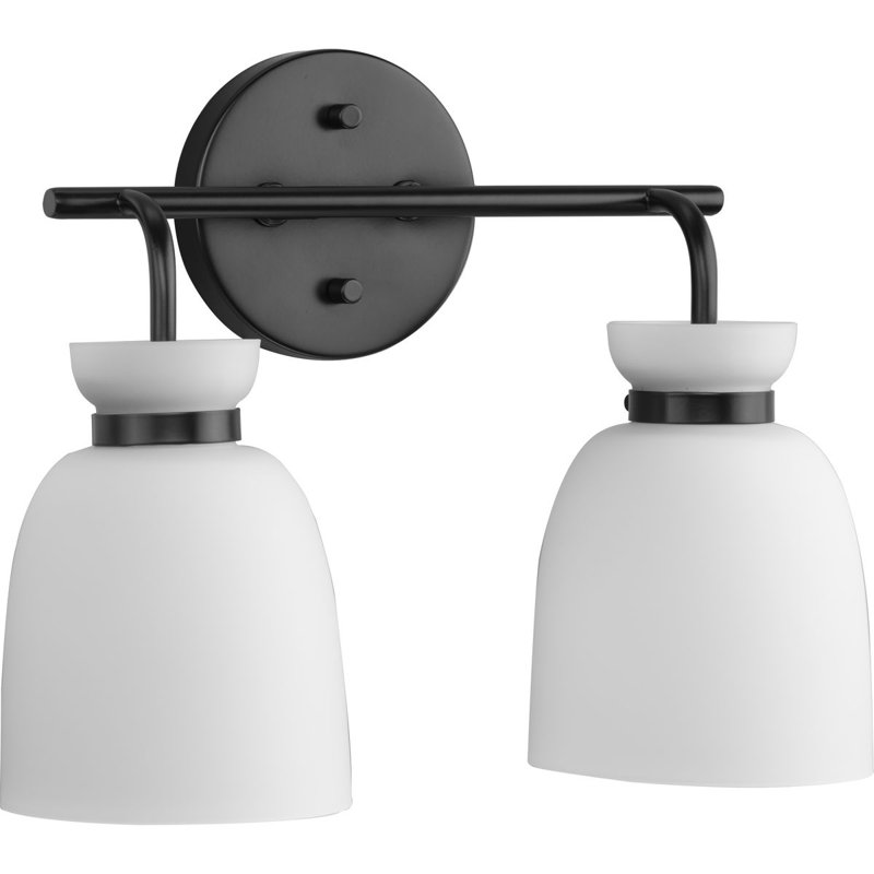Lexie Dimmable Vanity Light, 2, Matte Black