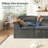 Boneless 112" Cloud Modular Sectional Sofa, Corduroy Boneless Couches with Deep Seat-1361617359