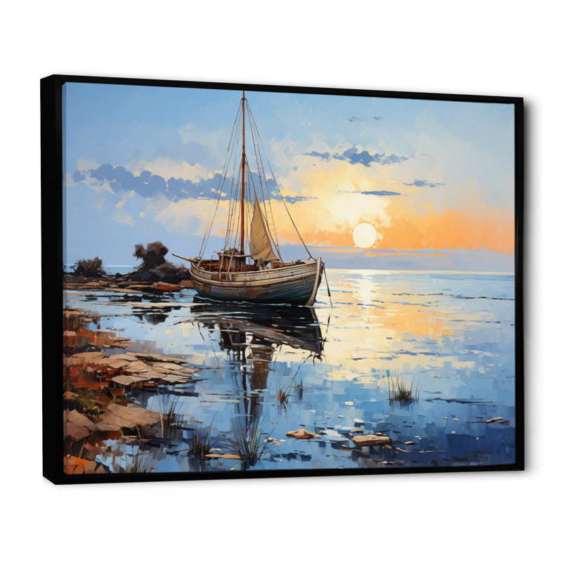 Art sur toile, Umar, Cadre flottant noir, H 34 po x l 44 po x P 1,5 po