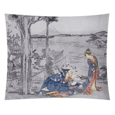 Tapisserie de courtisane japonaise
