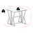 Landyon Solid Wood Top Trestle Dining Set