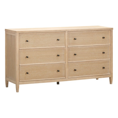 Commode en bois de chêne blanchi Beecher