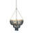2-Tier Draped Wood Bead Chandelier-923581451