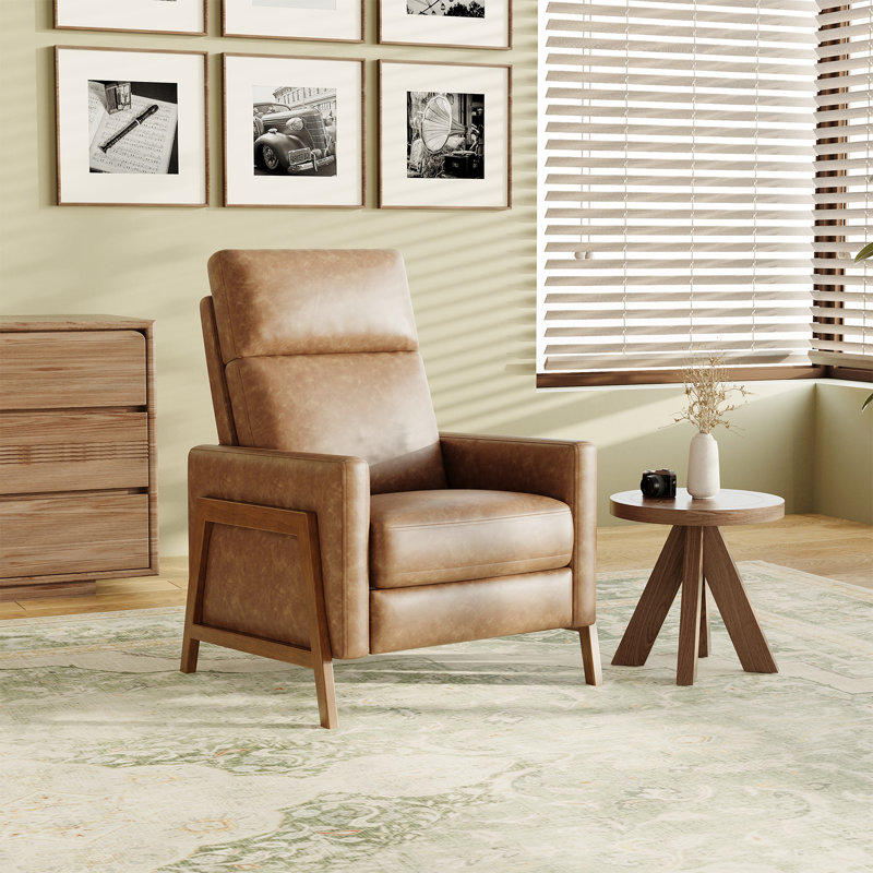 Pu Leather Recliner Chair, Cocoa
