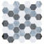Channing 2" Hex Marble Honeycomb Mosaic Kitchen Backsplash, Bathroom, Shower, Pool, Wall and Floor Tile-50210689