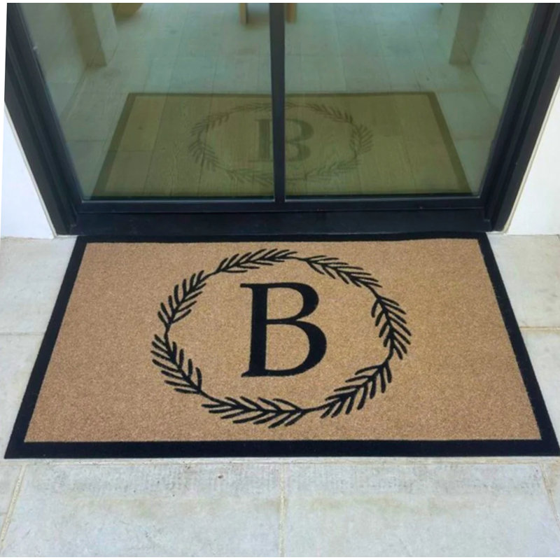 Tapis d'extérieur antidérapant Gabrien, Oui, Brun clair, 4 po x 8 po