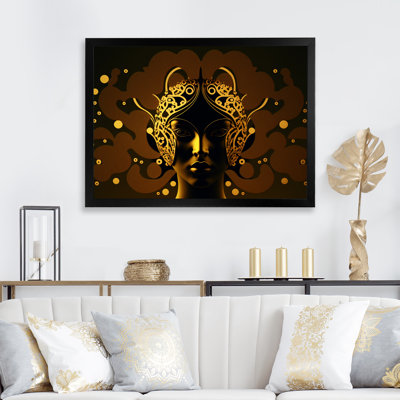 Golden Consciousness Woman III - reproduction d'art sur toile