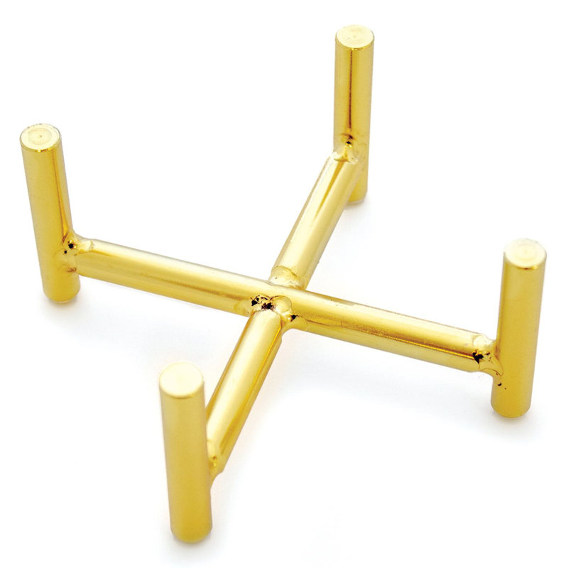 Metal 1 Piece Coaster Holder, Gold