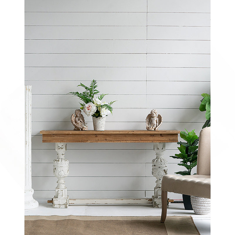 Charmante table de buffet de style rétro idéale pour la salle à manger et la décoration intérieure, alliant durabilité et élégance rustique