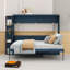 Lit escamotable en bois avec 3 tiroirs et tablettes-2056076156-2056076154