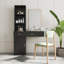 Bureau à cheveux moderne avec rangement multicouche et grand espace pour les cosmétiques et les articles de toilette-1021916689