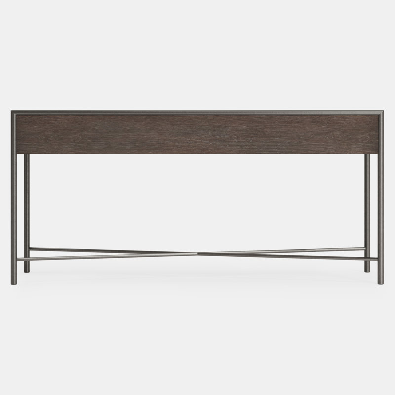 Bernhardt Outline Console Table, Brown Wood, Brown Wood
