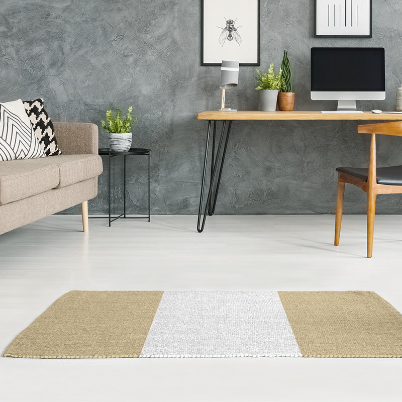 Striped Indoor Rug, Rectangle 5' x 7', No