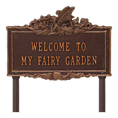 Welcome to My Fairy Garden Sign