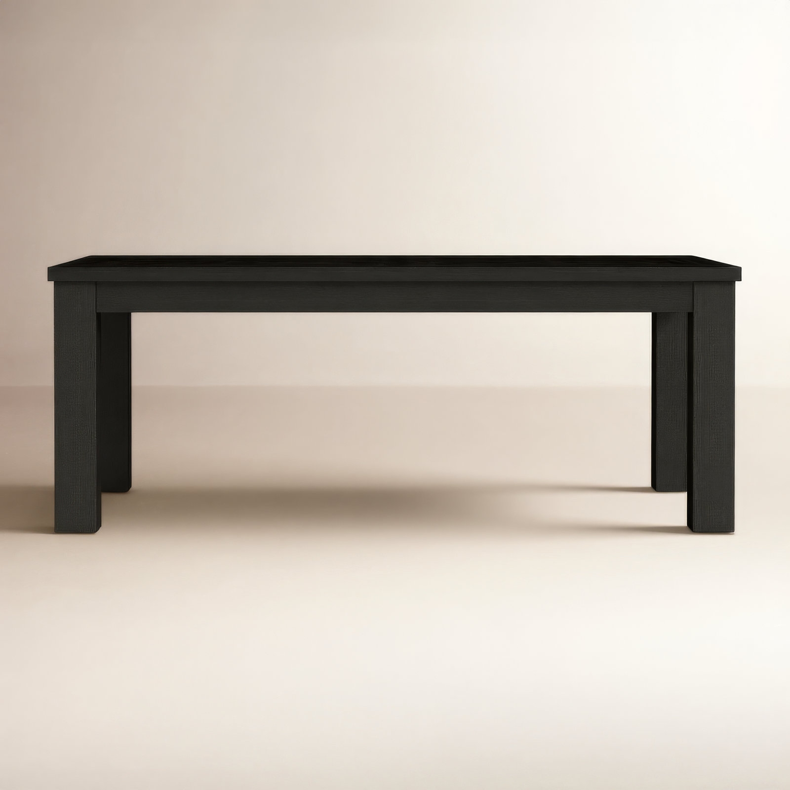Dutton 78" Oak Dining Table, Cracked Espresso