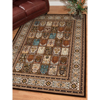 Tapis brun/beige mecca Ravenstein