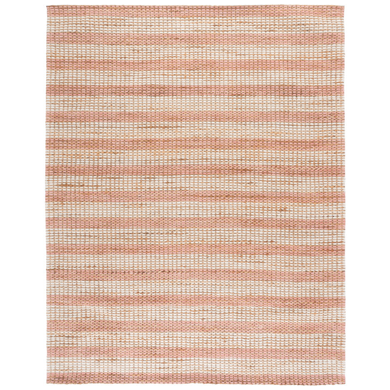 Martha Stewart 9527 Hand Tufted 40% Jute; 40% Wool; 20% Cotton Striped Rug, Rectangle 8' x 10'