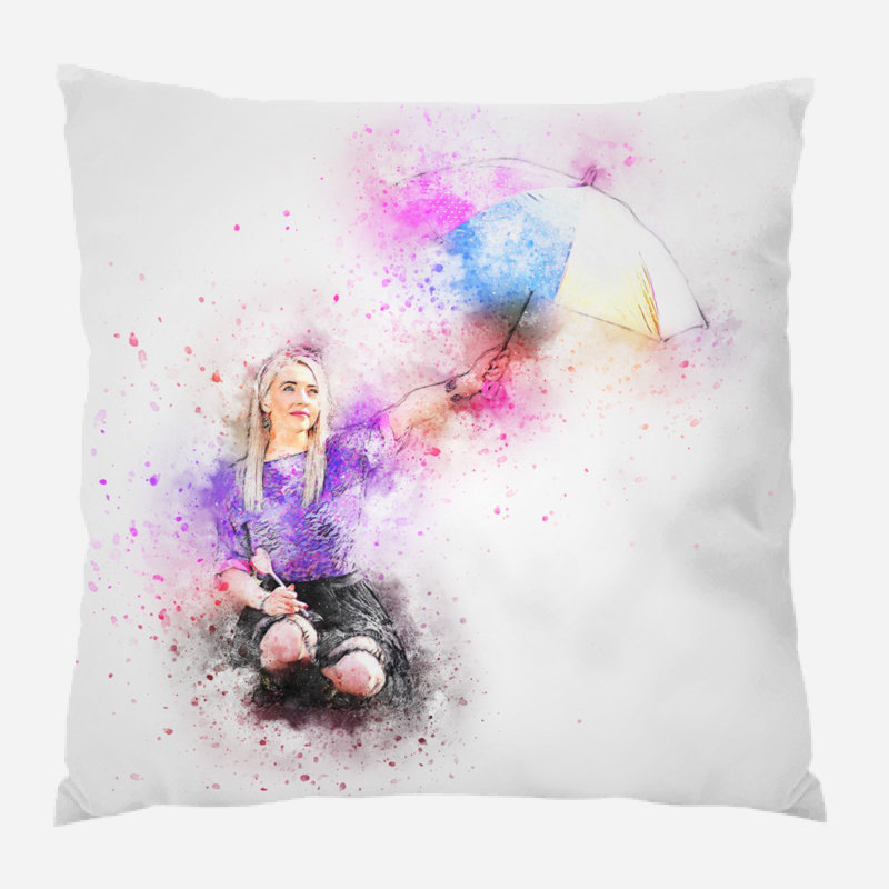 Coussin de fille fille Castiel, Intérieur, Microsuède