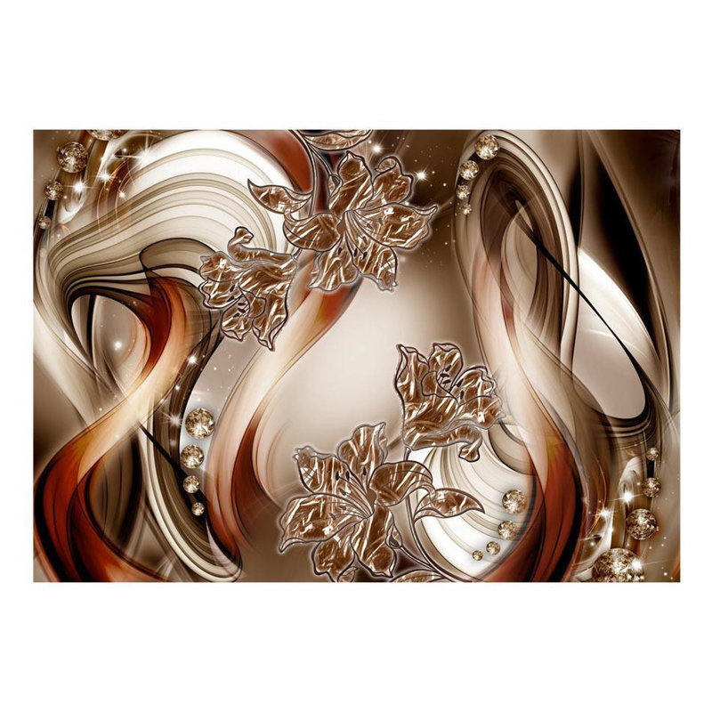 Teketa Floral Wall Mural, 9.17' L x 13.08' W