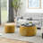 Burditt Round Fabric Upholstered Storage Ottoman-138630744