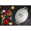 Cocotte en fonte émaillée ovale 7,25 pintes Chasseur - crème Macadamia-115253615-115253613