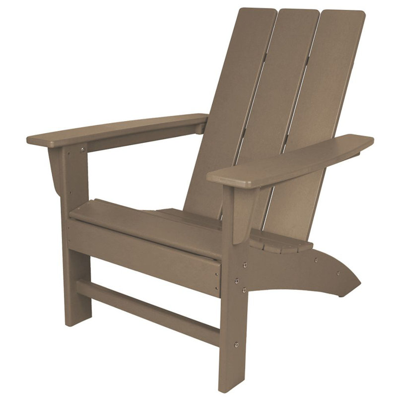 Flat Top Adirondack Chair in Teak, Teak