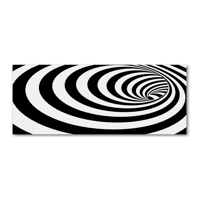 Spiral With Stripes - Wrapped Canvas Print